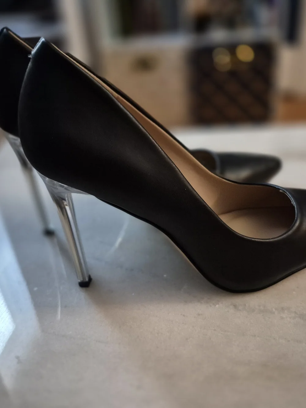 Mix No. 6 Black Pointed-Toe Leather Pumps